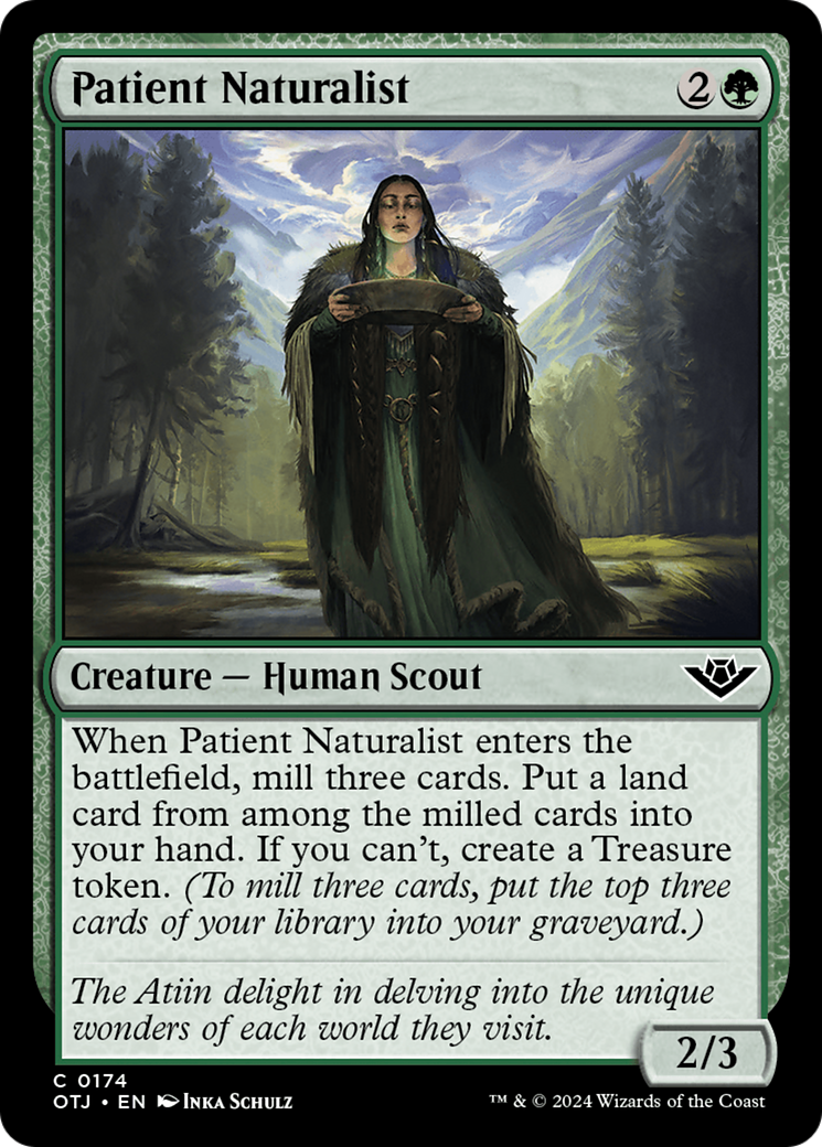 Patient Naturalist (174) [Outlaws of Thunder Junction] foil - Deck Out Gaming