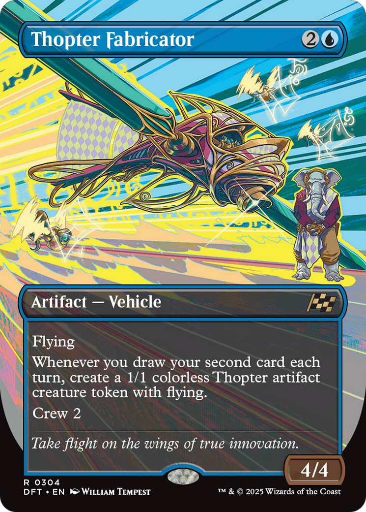 Thopter Fabricator (Borderless) (304) [Aetherdrift] foil - Deck Out Gaming