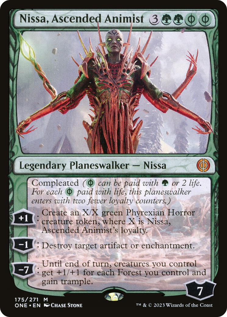 Nissa, Ascended Animist (175) [Phyrexia: All Will Be One] - Deck Out Gaming