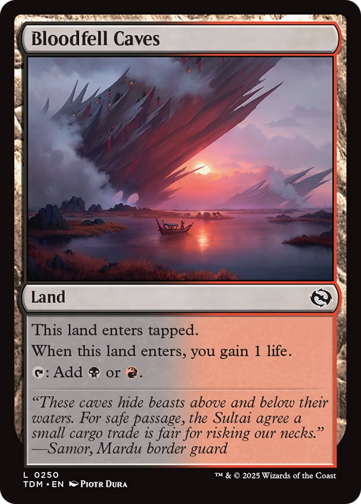 Bloodfell Caves (250) [Tarkir: Dragonstorm] foil - Deck Out Gaming