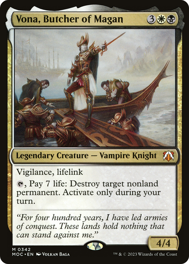 Vona, Butcher of Magan (342) [March of the Machine Commander] - Deck Out Gaming