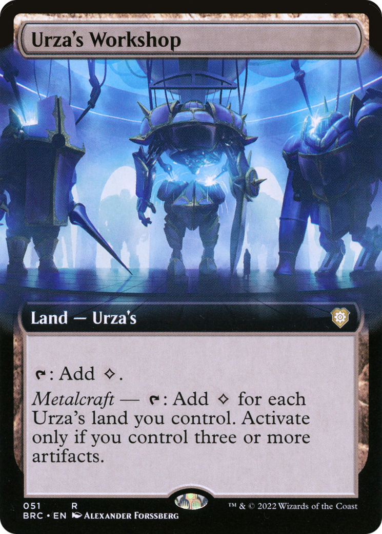 Urza's Workshop (Extended Art) (51) [The Brothers' War Commander] - Deck Out Gaming