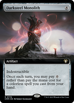 Darksteel Monolith (Extended Art) (778) [Commander Masters] foil - Deck Out Gaming