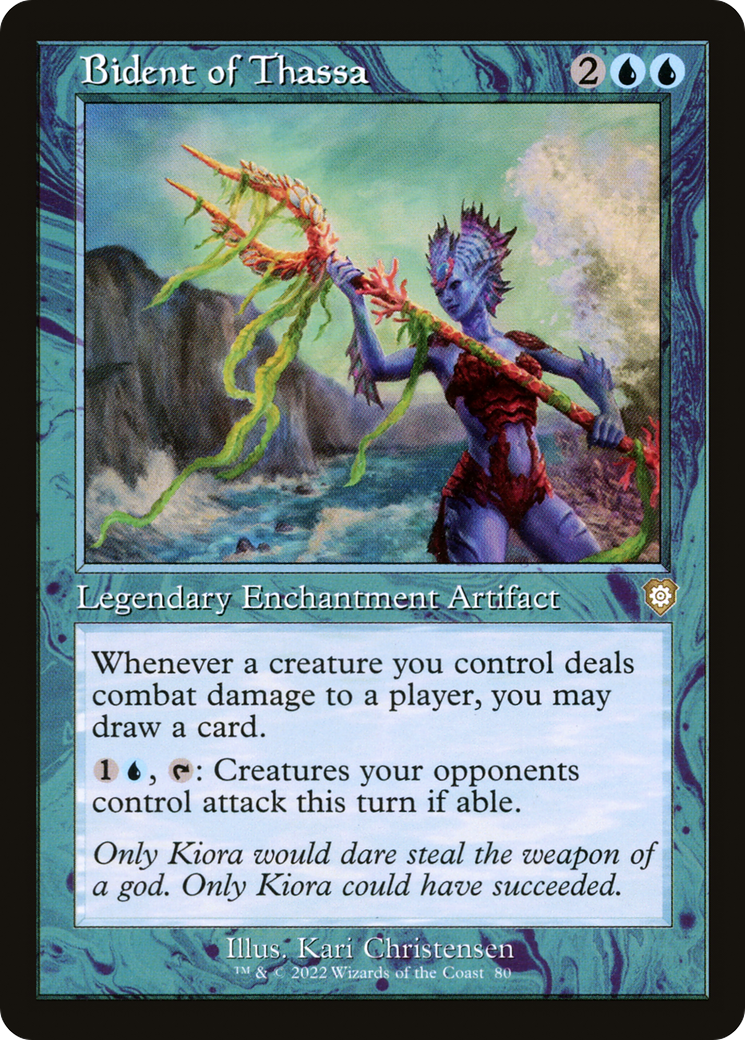 Bident of Thassa (Retro Frame) (80) [Commander: The Brothers' War] - Deck Out Gaming