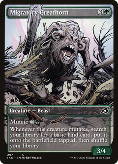 Migratory Greathorn (Showcase) (297) [Ikoria: Lair of Behemoths] foil - Deck Out Gaming
