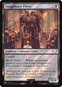Sanguinary Priest (Surge Foil) (53) [Warhammer 40,000 Commander] foil - Deck Out Gaming