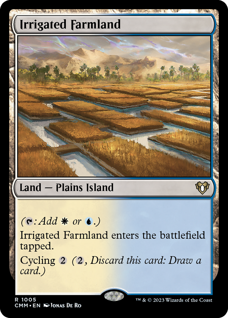 Irrigated Farmland (1005) [Commander Masters] - Deck Out Gaming