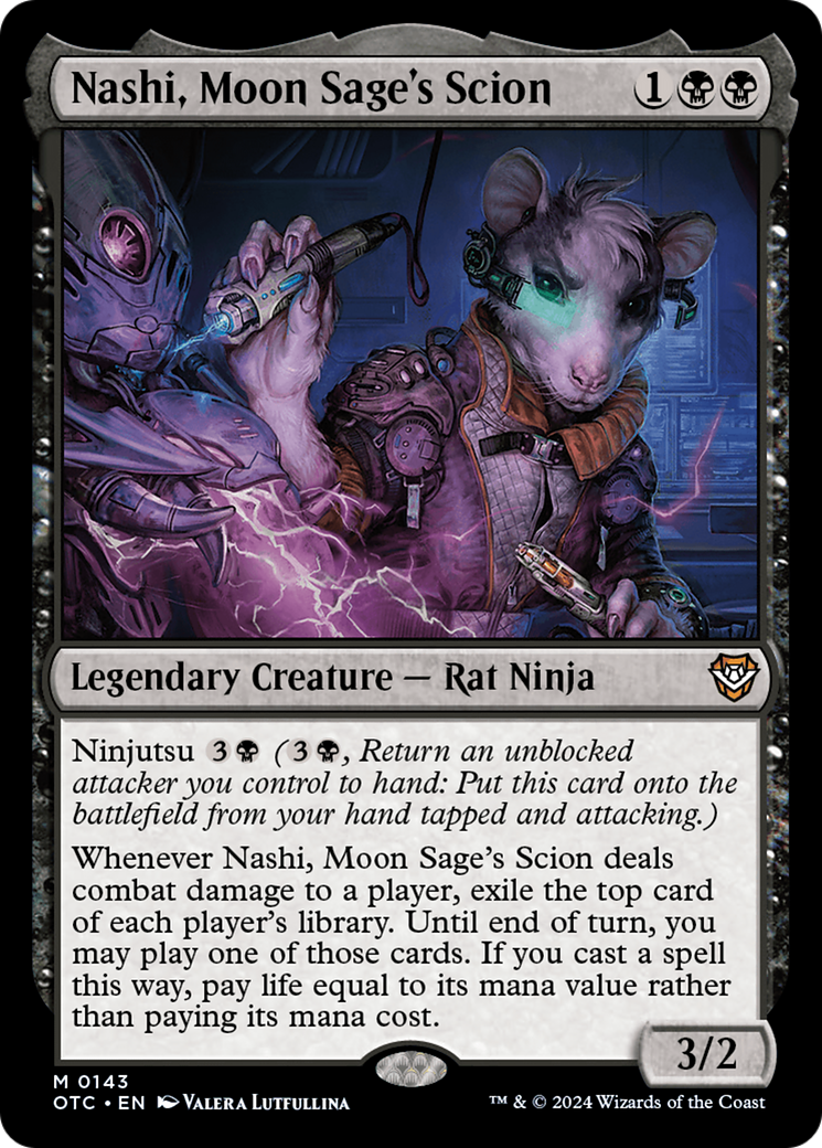 Nashi, Moon Sage's Scion (143) [Outlaws of Thunder Junction Commander] - Deck Out Gaming