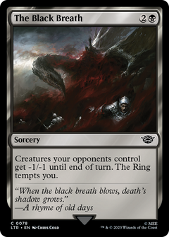 The Black Breath (78) [The Lord of the Rings: Tales of Middle-earth] foil - Deck Out Gaming