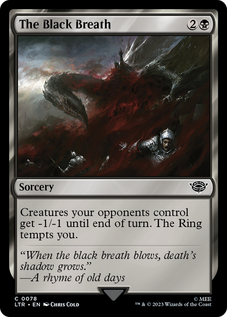 The Black Breath (78) [The Lord of the Rings: Tales of Middle-earth] foil - Deck Out Gaming