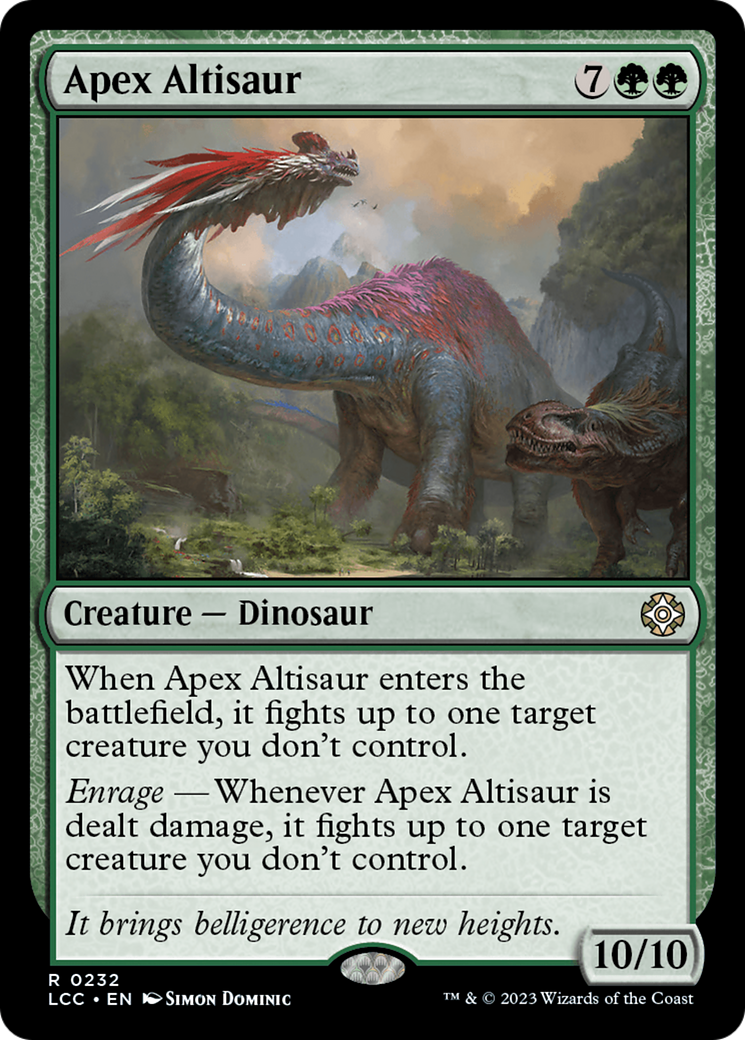 Apex Altisaur (232) [The Lost Caverns of Ixalan Commander] - Deck Out Gaming