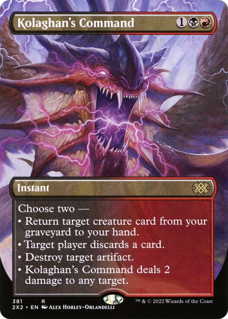 Kolaghan's Command (Borderless) (381) [Double Masters 2022] - Deck Out Gaming