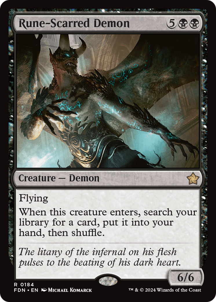Rune-Scarred Demon (184) [Foundations] - Deck Out Gaming