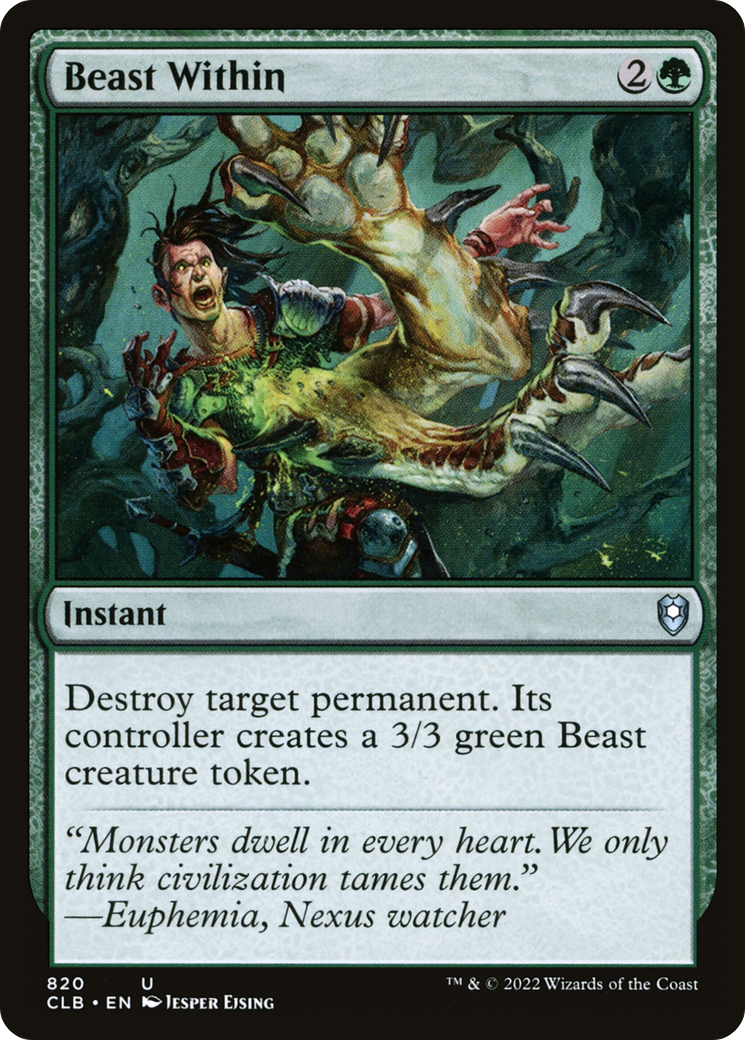 Beast Within (820) [Commander Legends: Battle for Baldur's Gate] - Deck Out Gaming
