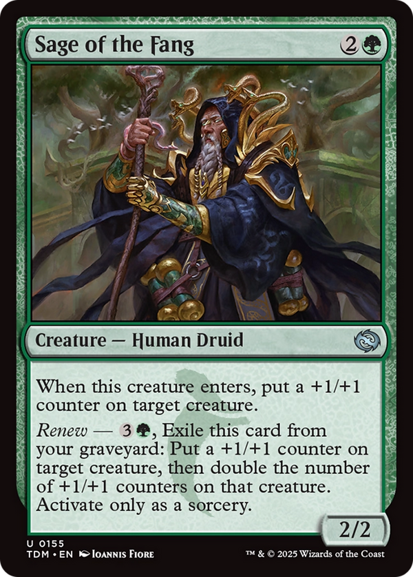 Sage of the Fang (155) [Tarkir: Dragonstorm] foil - Deck Out Gaming