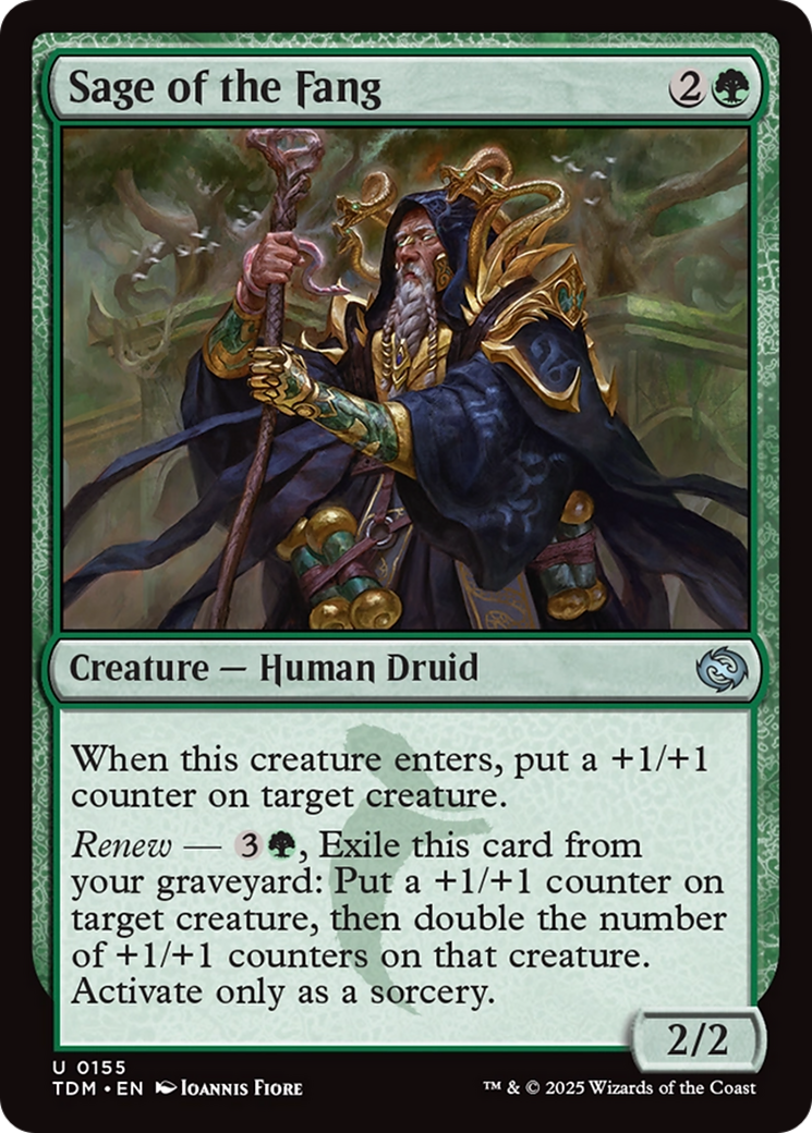 Sage of the Fang (155) [Tarkir: Dragonstorm] foil - Deck Out Gaming