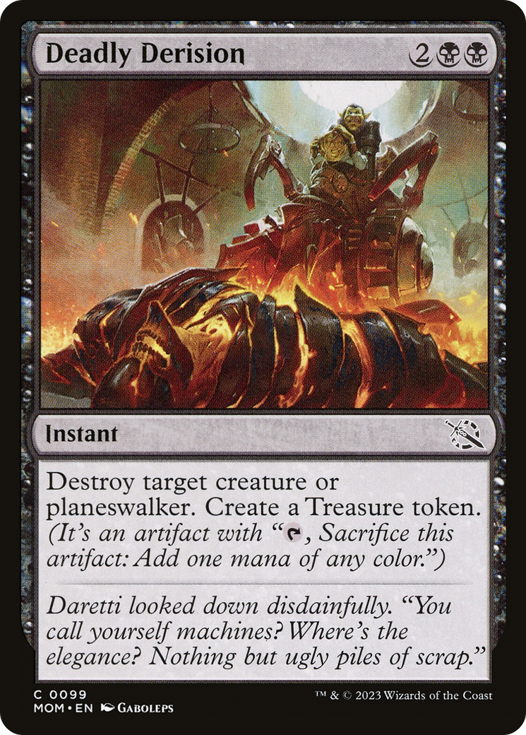 Deadly Derision (99) [March of the Machine] foil - Deck Out Gaming