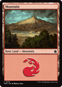 Mountain (0279) (279) [Foundations] foil - Deck Out Gaming