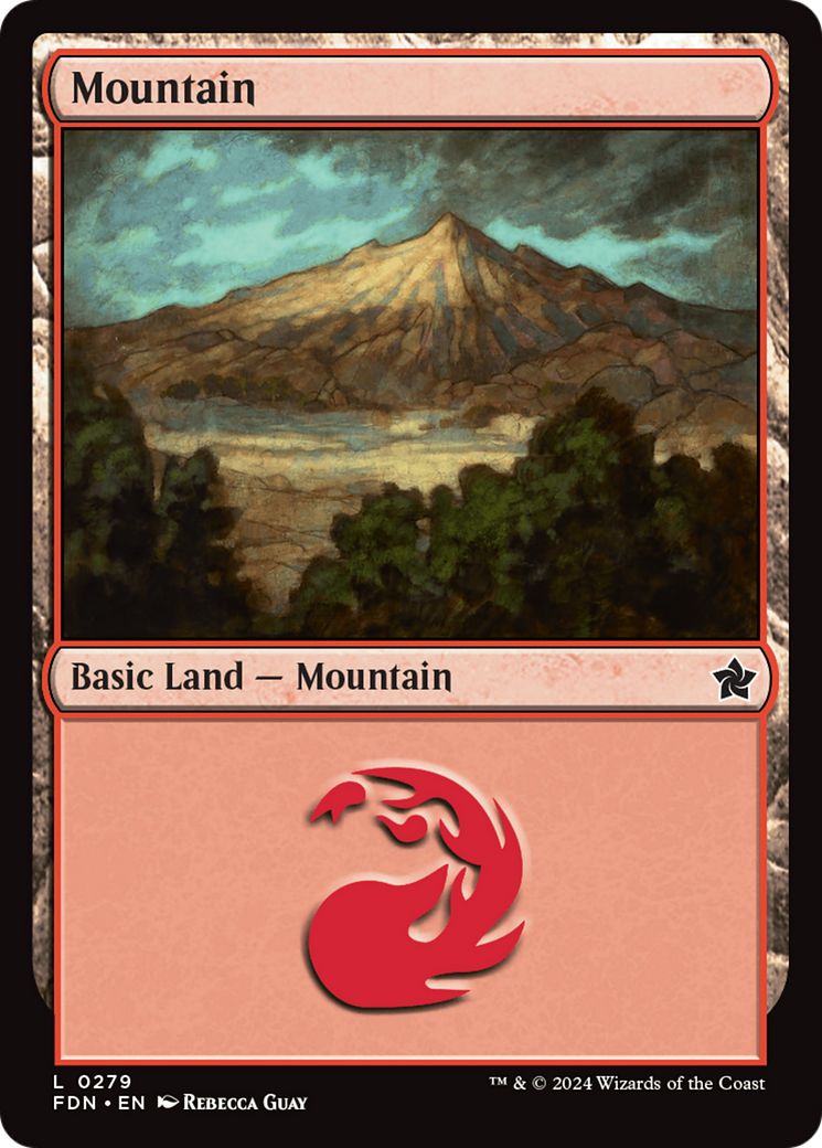 Mountain (0279) (279) [Foundations] foil - Deck Out Gaming