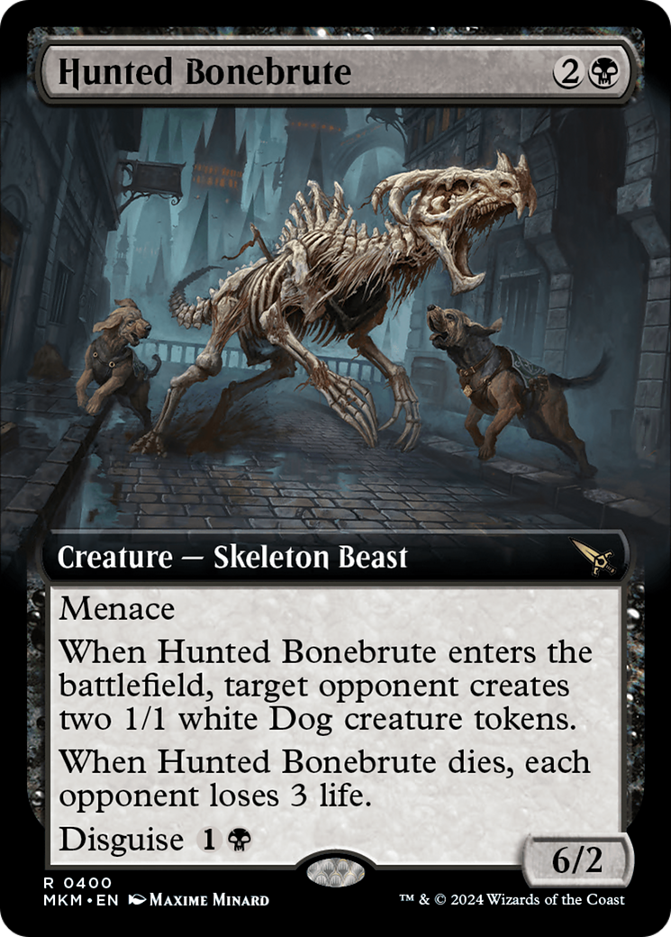 Hunted Bonebrute (Extended Art) (400) [Murders at Karlov Manor] foil - Deck Out Gaming