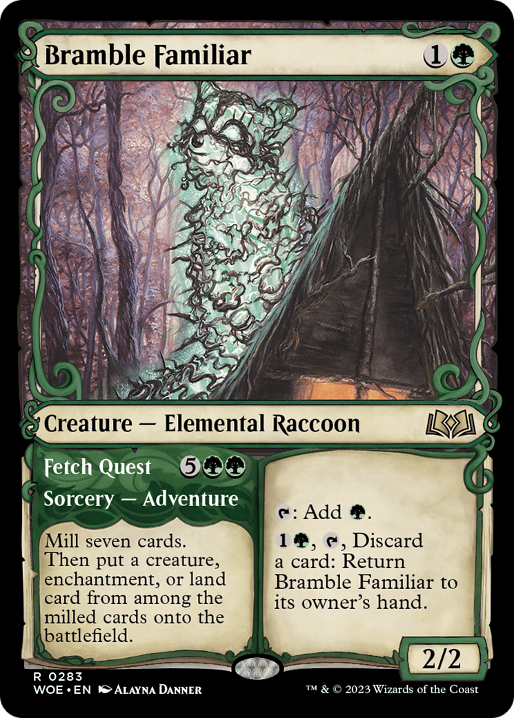Bramble Familiar (Showcase) (283) [Wilds of Eldraine] - Deck Out Gaming
