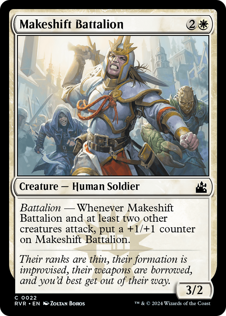 Makeshift Battalion (22) [Ravnica Remastered] foil - Deck Out Gaming
