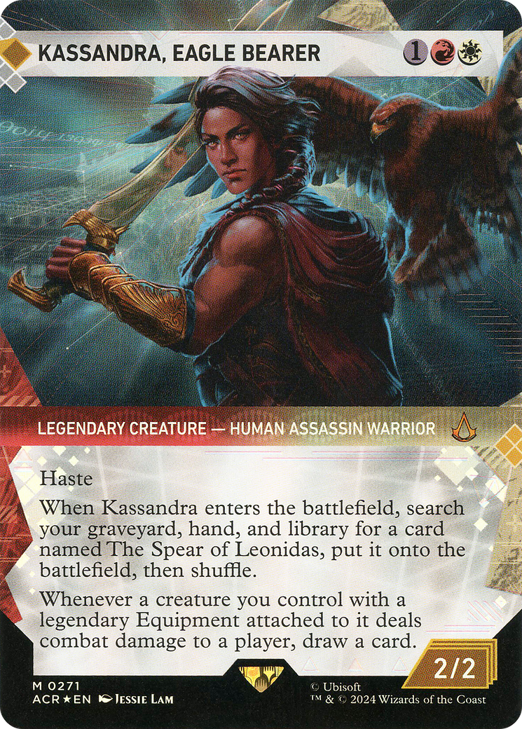 Kassandra, Eagle Bearer (Showcase) (Textured Foil) (271) [Assassin's Creed] foil - Deck Out Gaming