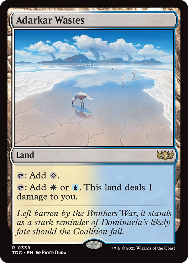 Adarkar Wastes (338) [Commander: Tarkir: Dragonstorm] - Deck Out Gaming