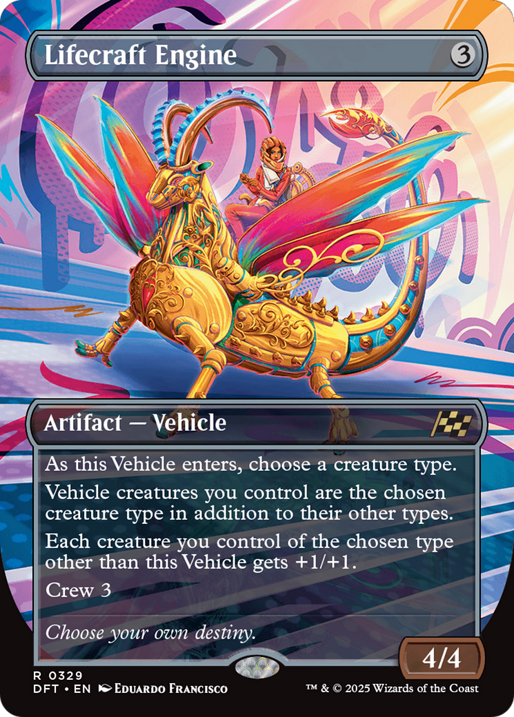 Lifecraft Engine (Borderless) (329) [Aetherdrift] foil - Deck Out Gaming