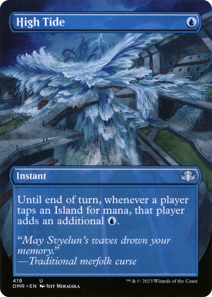 High Tide (Borderless) (419) [Dominaria Remastered] foil - Deck Out Gaming