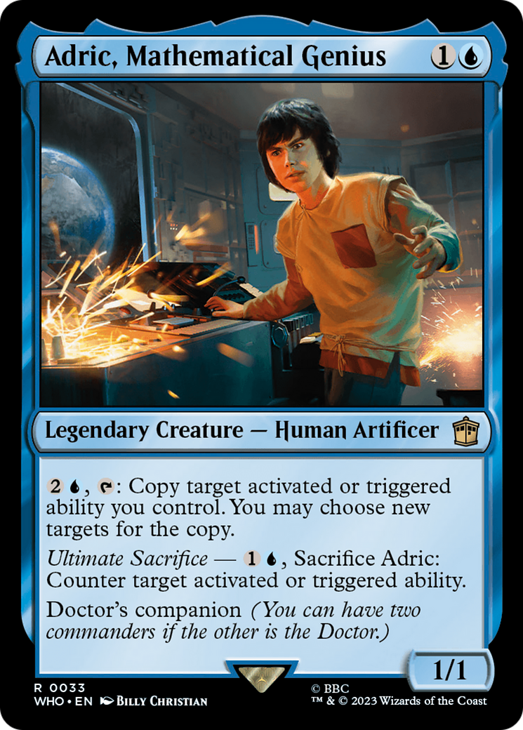 Adric, Mathematical Genius (33) [Doctor Who] foil - Deck Out Gaming