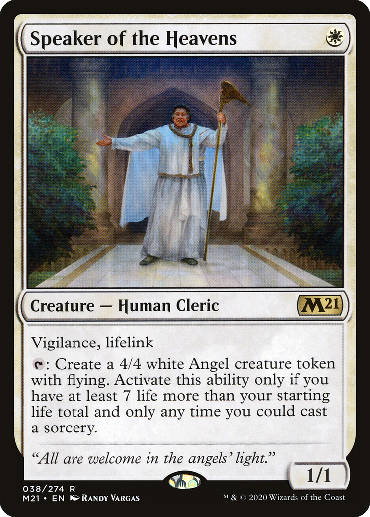 Speaker of the Heavens (38) [Core Set 2021] foil - Deck Out Gaming