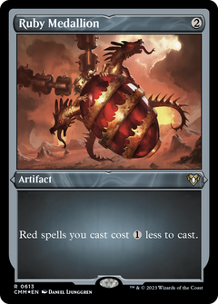 Ruby Medallion (613) [Commander Masters] etched - Deck Out Gaming
