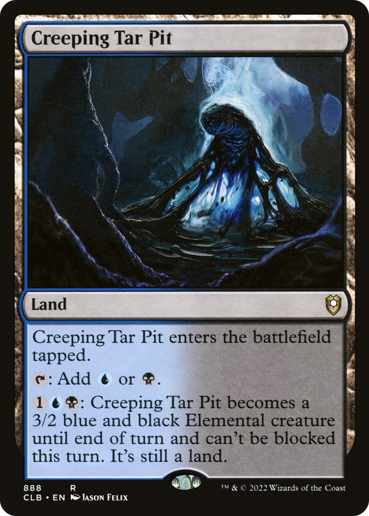 Creeping Tar Pit (888) [Commander Legends: Battle for Baldur's Gate] - Deck Out Gaming