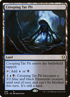 Creeping Tar Pit (888) [Commander Legends: Battle for Baldur's Gate] - Deck Out Gaming