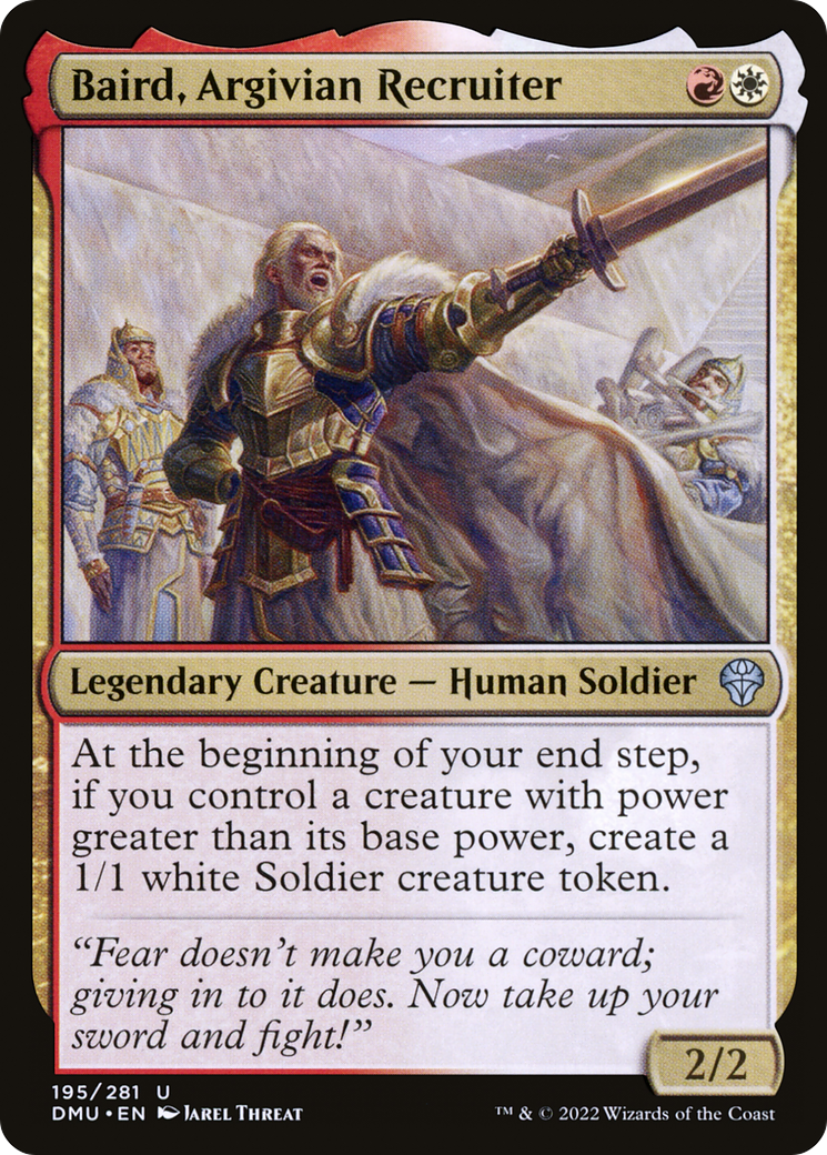 Baird, Argivian Recruiter (195) [Dominaria United] foil - Deck Out Gaming