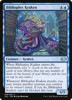 Biblioplex Kraken (10) [Jumpstart 2022] - Deck Out Gaming