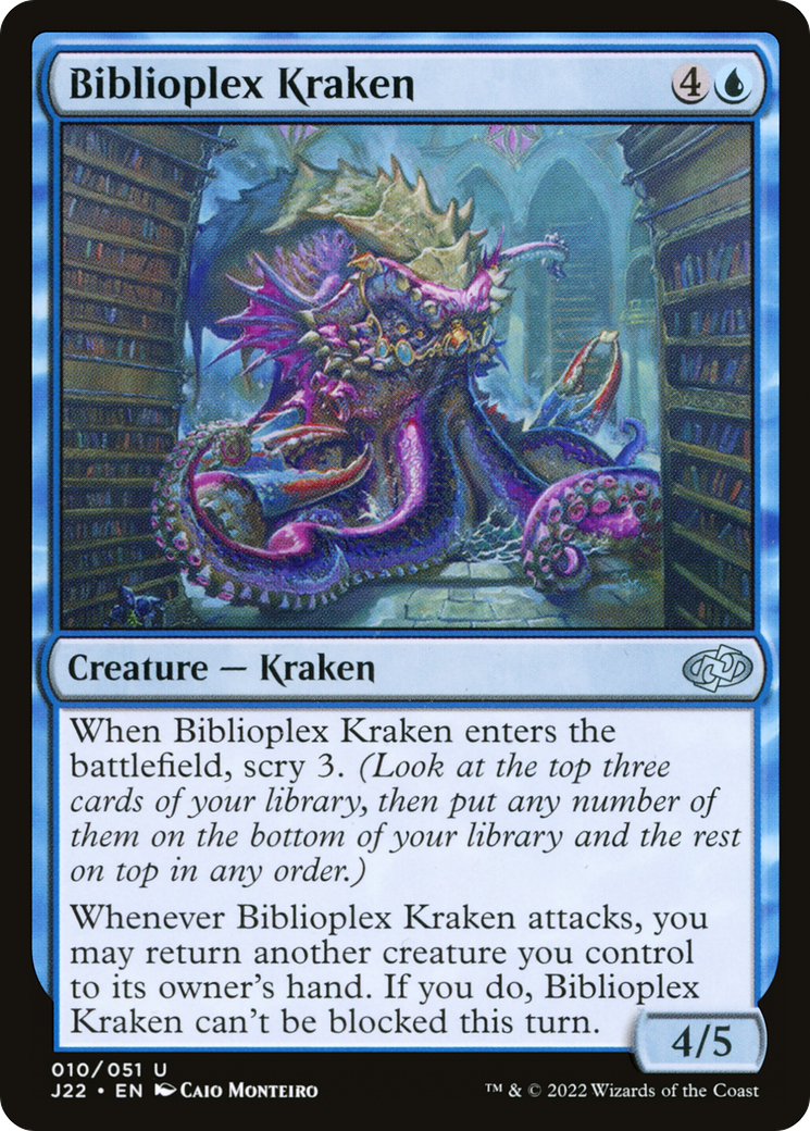 Biblioplex Kraken (10) [Jumpstart 2022] - Deck Out Gaming
