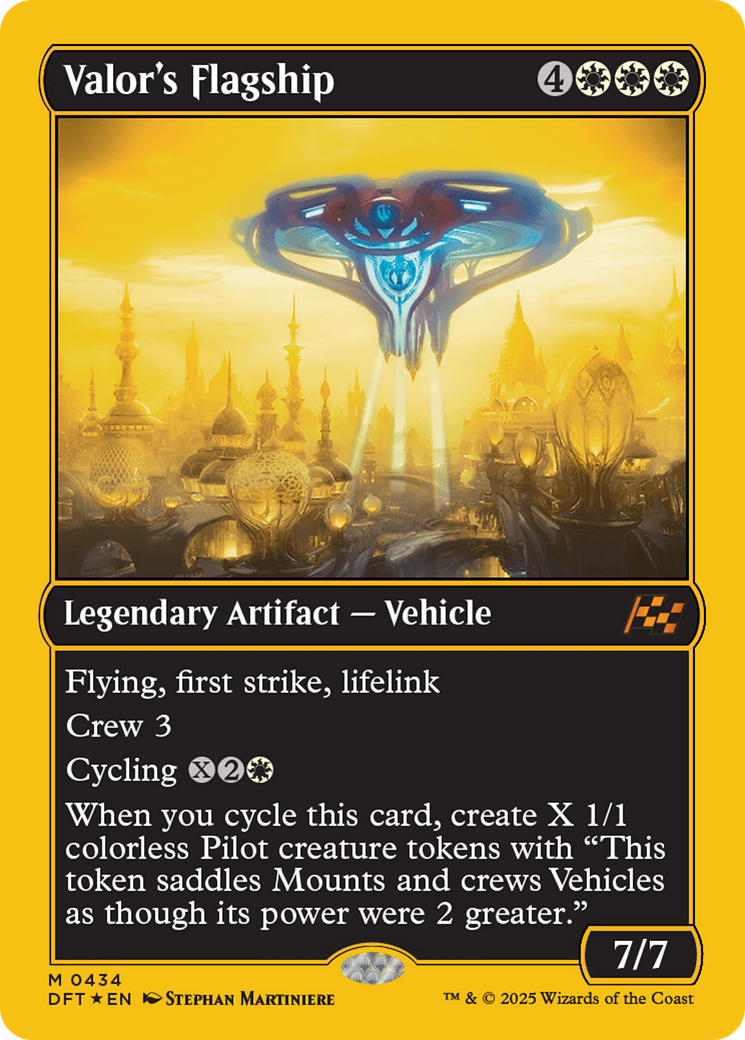 Valor's Flagship (First-Place Foil) (434) [Aetherdrift] foil - Deck Out Gaming