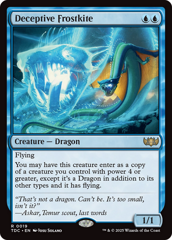 Deceptive Frostkite (19) [Commander: Tarkir: Dragonstorm] - Deck Out Gaming