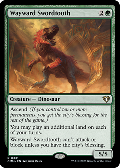 Wayward Swordtooth (331) [Commander Masters] foil - Deck Out Gaming