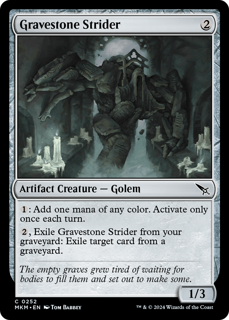 Gravestone Strider (252) [Murders at Karlov Manor] - Deck Out Gaming