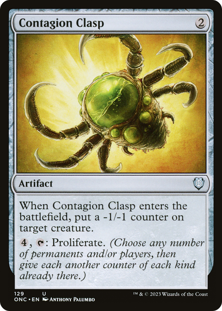 Contagion Clasp (129) [Commander: Phyrexia: All Will Be One] - Deck Out Gaming