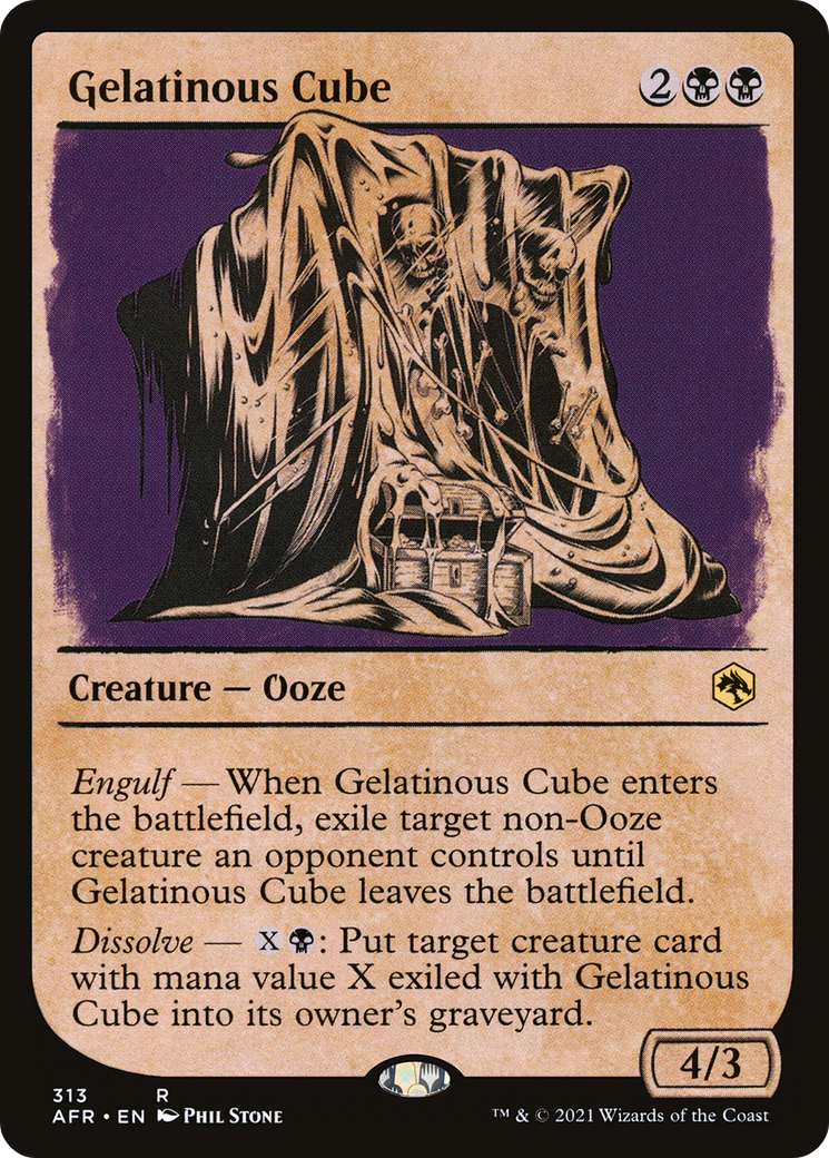 Gelatinous Cube (313) [Adventures in the Forgotten Realms] foil - Deck Out Gaming