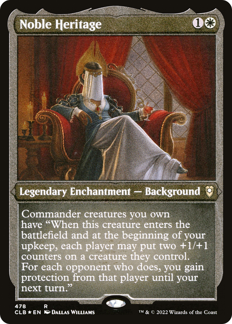 Noble Heritage (478) [Commander Legends: Battle for Baldur's Gate] etched - Deck Out Gaming