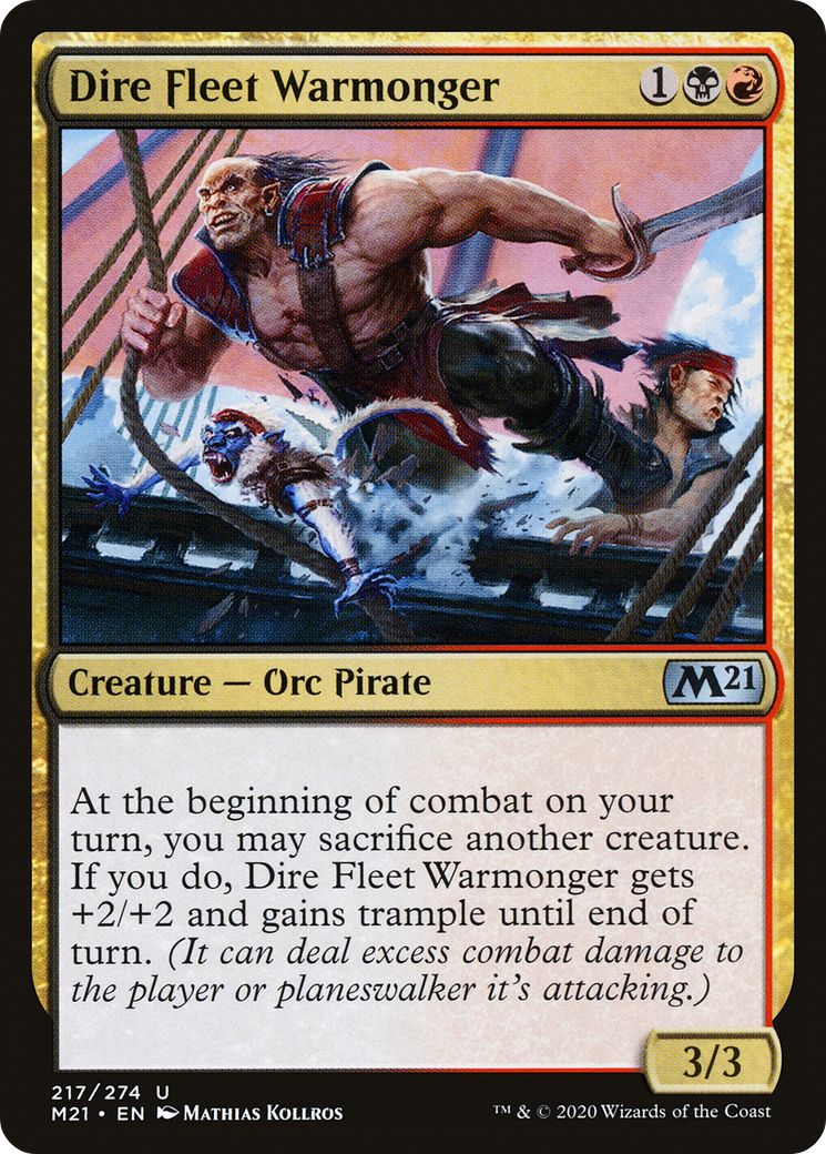 Dire Fleet Warmonger (217) [Core Set 2021] - Deck Out Gaming