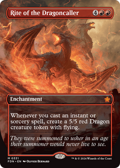 Rite of the Dragoncaller (Borderless) (331) [Foundations] - Deck Out Gaming