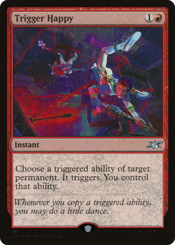 Trigger Happy (Galaxy Foil) (411) [Unfinity] foil - Deck Out Gaming