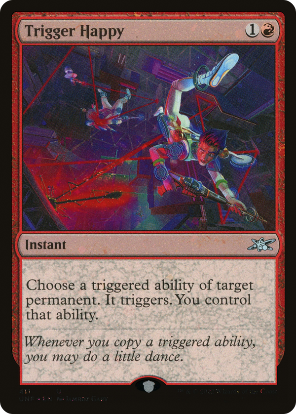 Trigger Happy (Galaxy Foil) (411) [Unfinity] foil - Deck Out Gaming