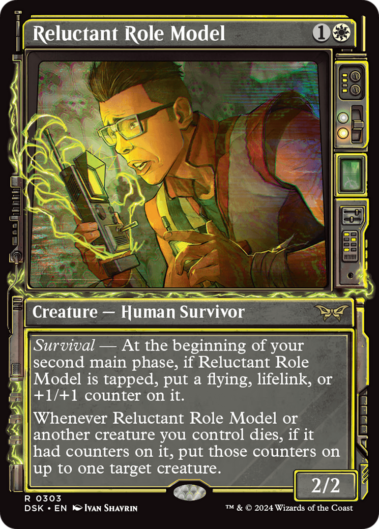 Reluctant Role Model (Showcase) (303) [Duskmourn: House of Horror] foil - Deck Out Gaming